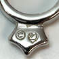 Designer Swarovski Silver-Tone Clear Rhinestone Pendant Necklace With Box image number 3