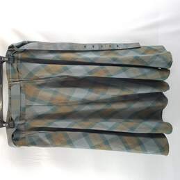 Outlander Women Green Plaid Midi Skirt 14 L alternative image