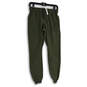 Womens Green Elastic Waist Drawstring Slash Pocket Jogger Pants Size 4 image number 1