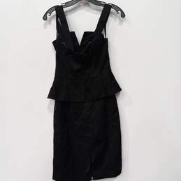 White House Black Market Sheath Style Black Dress Size 8 - NWT alternative image