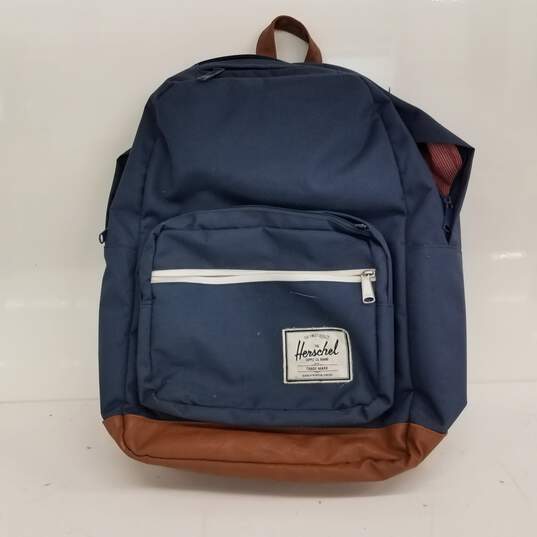 Buy the Herschel Navy Blue Backpack | GoodwillFinds