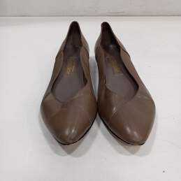 Etienne Aigner Brown Leather Flats Shoes Size 9N alternative image