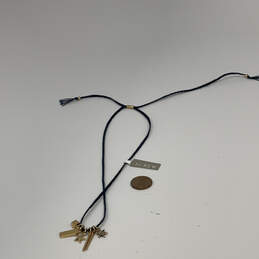 NWT Designer J. Crew Gold-Tone Adjustable Cord Multi Charm Necklace alternative image