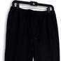 Womens Black Stretch Drawstring Pockets Elastic Waist Jogger Pants Size Small image number 3