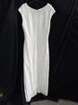 Tahari by Arthur S Levine Women's Ivory Sequin Cap Sleeve Evening Dress Gown Size 14 NWT image number 2