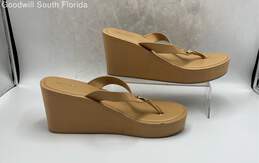 Aldo Womens Brown Wedge Sandals Size 9 alternative image