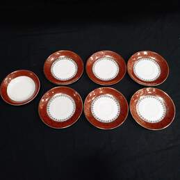 Set of 7 Vintage Royal China Bowl & Saucers with 22 Kt. Gold
