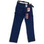 NWT Dickies Mens Blue Denim Flex Relaxed Fit Medium Wash Straight Jeans 34x34 image number 2