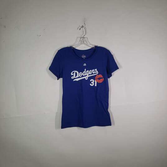 Womens Los Angeles Dodgers Joc Pederson 31 Baseball-MLB Jersey Size Medium image number 1