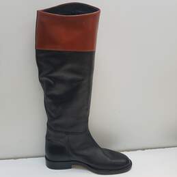 Sesto Meucci Italy Leather Pull On Knee Riding Boots 6.5 B alternative image