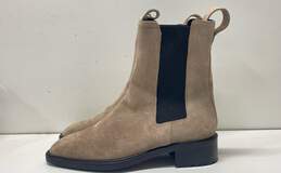 Aeyde Boots Natural Simone 40 Suede Chelsea Boots Shoes Size 39
