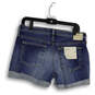 NWT Womens Blue Denim The Hailey Cuffed Hem Boyfriend Shorts Size 28 image number 2