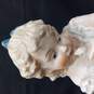 Porcelain Old World Girl w/Dove Figurine 13" image number 2
