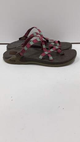 Chaco Women's Pink/Green Zong Eco Tread Woven Sandals Size 9