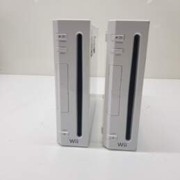 Lot of 2 Nintendo Wii Consoles No Adapters or Chords P & R ONLY alternative image