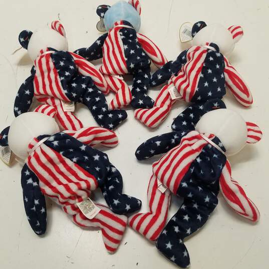 Bundle of 10 TY Beanie Baby Patriot Plush Toys image number 5