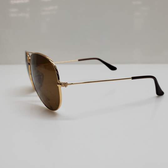 RAY-BAN RB3025 GOLD AVIATOR METAL GRADIENT SUNGLASSES image number 3
