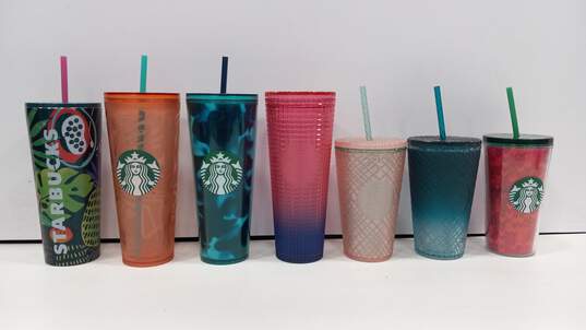 Bundle of 7 Starbucks Travel Cups image number 2