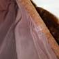 Chaffee's Brown Fur Overcoat Jacket No Size Tag image number 5