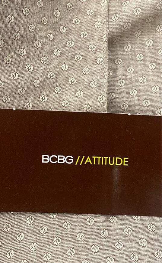 BCBG Attitude Men's Brown Printed Button Up - XL NWT image number 5