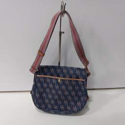 Dooney & Bourke Blue & Pink Monogram Pattern Handbag alternative image