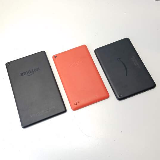Amazon Fire Tablets (Assorted Models) - Lot of 3 - For Parts image number 2
