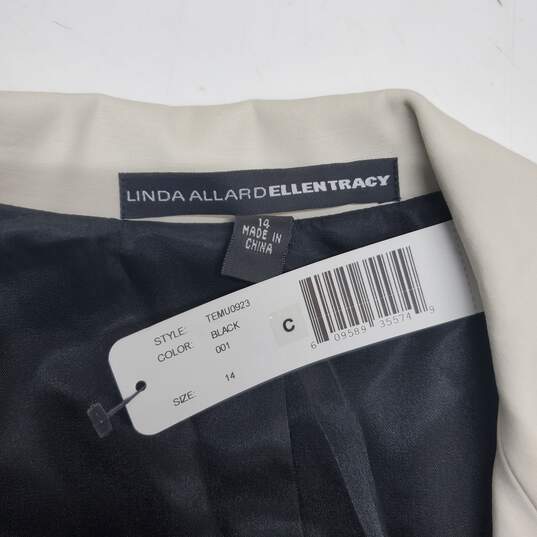 Linda Allard Ellen Tracy Black Jacket NWT Women's Size 14 image number 3