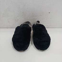 Ugg Fluff Yea Slide Style  Black Sandal Size 8