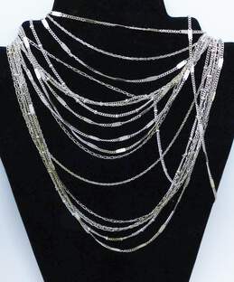 Flashy Stella & Dot Ann Taylor Loft and Chloe & Isabel Silver Tone Statement Necklaces