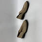 Mens Beige Leather Square Toe Low Top Slip-On Loafer Shoes Size 11 image number 1