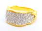 Vintage Elizabeth Taylor For Avon Gold Tone Crystal Ring 8.4g image number 3