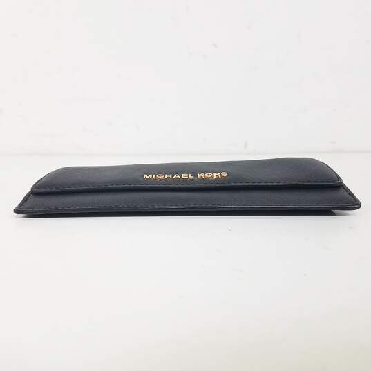 Michael Kors Saffiano Leather Wallet Black image number 4