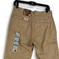 NWT Mens Beige Flat Front Relaxed Fit Straight Leg Chino Pants Size 30X34 image number 4