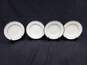Noritake Bone China 18pc White w/ Silver Tone Trim Plates & Cups Bundle image number 5