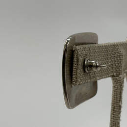 Designer Laurel Burch Silver-Tone Square Shape Chevron Stud Earrings alternative image