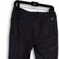 Womens Black Gray Flat Front Pockets Stretch Ankle Trouser Pants Size 2 image number 4