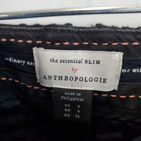 Anthropologie textured chino essential slim work pants women's 0 image number 5