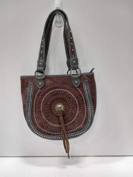 Women's American Bling Faux Leather Handbag W/ Wallet