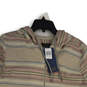 NWT Mens Multicolor Striped Long Sleeve Full-Zip Hoodie Size Large image number 3