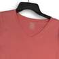 L.L. Bean Womens Pink V-Neck Short Sleeve Pullover T-Shirt Size Medium image number 3