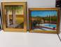 Bundle of 2 Framed & Signed Landscape Paintings on Canvas image number 1