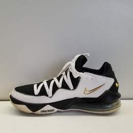 Nike LeBron 17 Low White, Metallic Gold, Black Sneakers CD5007-101 Size 8 alternative image