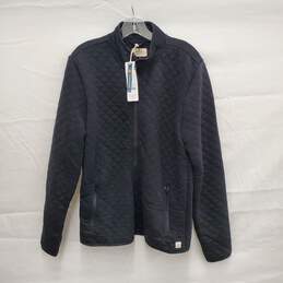 NWT Marine Layer MN's Corbet Full Zip Heather Black Quilted Jacket Size M