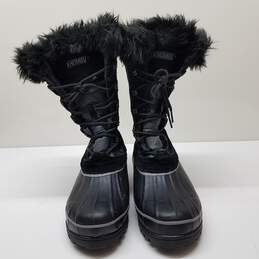 Khombu Nordic 2 Tall Faux Fur Winter Snow Boots Black Size 10 alternative image