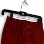 Womens Red Leather Pleated Knee Length Straight & Pencil Skirt Size 6 image number 3