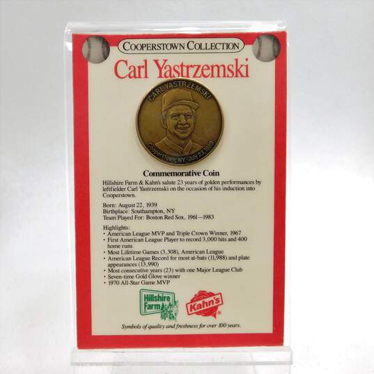 1989 HOF Johnny Bench/Carl Yastrzemski Cooperstown Collection Sealed Coins image number 2