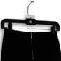 Womens Black Flat Front Back Zip Kne Length Straight & Pencil Skirt Size XS image number 4