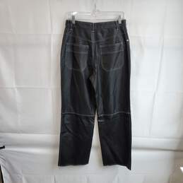 We The Free Black Faux Leather High Rise Wide Leg Pant WM Size 8 NWT alternative image