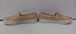 Keds Women's Pink and Gold Tone Slip On Shoes Size 11 alternative image