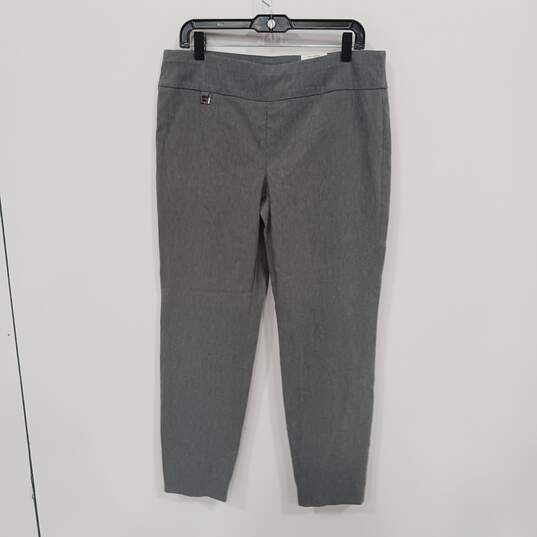 Alfani Tummy Control Short Women's Gray Pants Size 14S - NWT image number 1